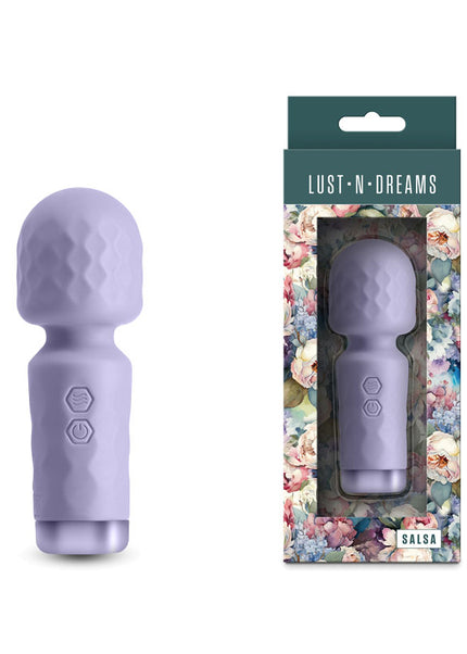 Lust-n-Dreams - Salsa - Lavender - Lavender 11.5 cm USB Rechargeable Mini Massage Wand