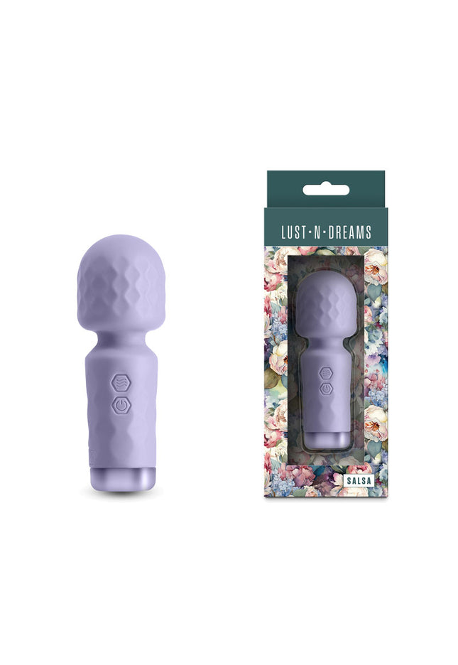 Lust-n-Dreams - Salsa - Lavender - Lavender 11.5 cm USB Rechargeable Mini Massage Wand