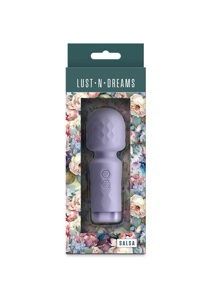 Lust-n-Dreams - Salsa - Lavender - Lavender 11.5 cm USB Rechargeable Mini Massage Wand