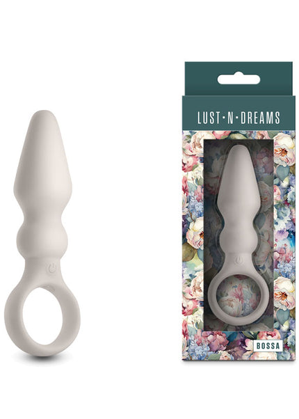 Lust-n-Dreams - Bossa - Fog - White 12.5 cm USB Rechargeable Vibrating Butt Plug
