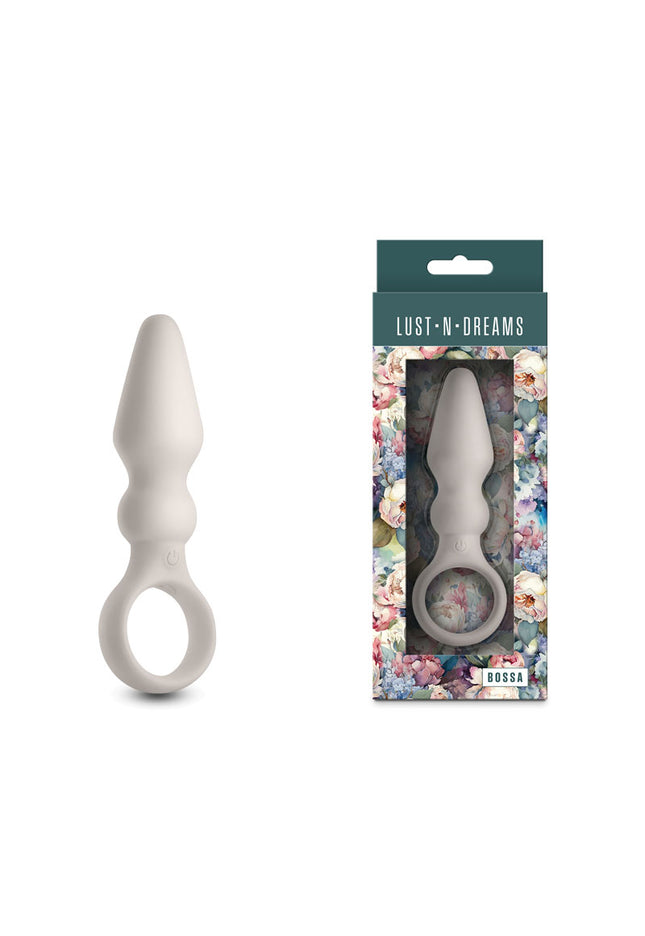 Lust-n-Dreams - Bossa - Fog - White 12.5 cm USB Rechargeable Vibrating Butt Plug