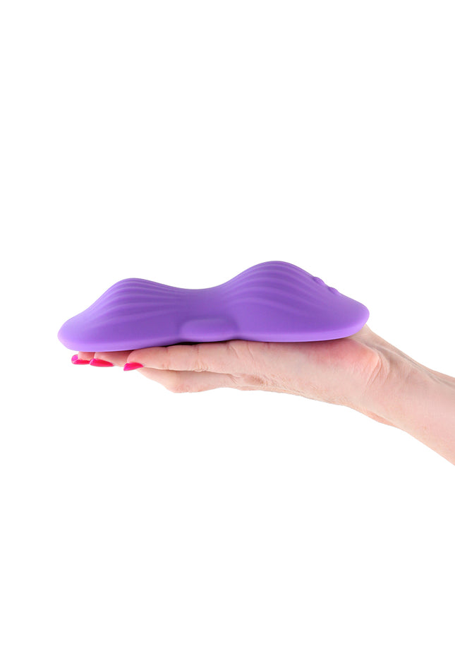 Techno - Trap - Purple - Purple USB Rechargeable Vibrating Grind Pad with App Control
