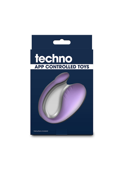 Techno - Rave - Purple - Purple USB Rechargeable Vibrator with App Control