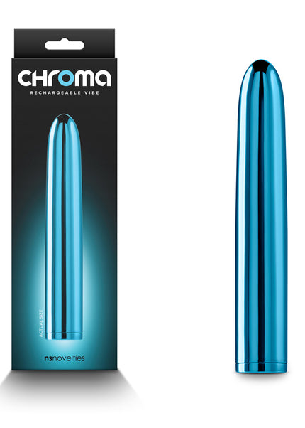 Chroma - Teal - Metallic Teal 17 cm USB Rechargeable Vibrator