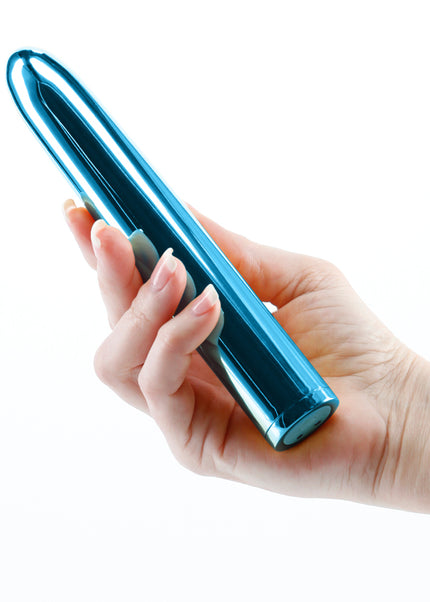 Chroma - Teal - Metallic Teal 17 cm USB Rechargeable Vibrator