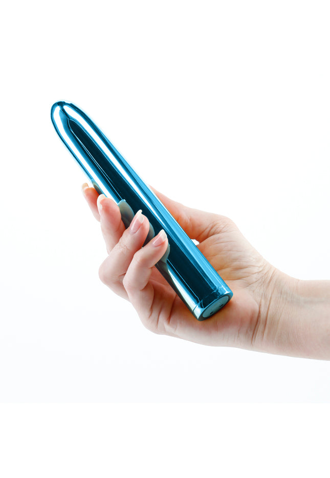 Chroma - Teal - Metallic Teal 17 cm USB Rechargeable Vibrator