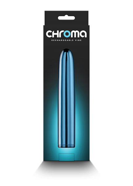 Chroma - Teal - Metallic Teal 17 cm USB Rechargeable Vibrator