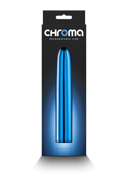 Chroma - Blue - Metallic Blue 17 cm USB Rechargeable Vibrator