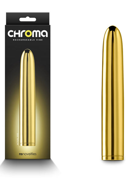 Chroma - Gold - Gold 17 cm USB Rechargeable Vibrator