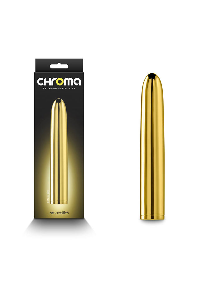 Chroma - Gold - Gold 17 cm USB Rechargeable Vibrator