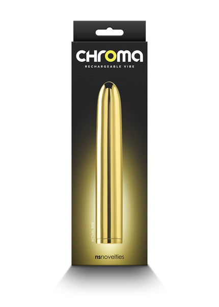 Chroma - Gold - Gold 17 cm USB Rechargeable Vibrator