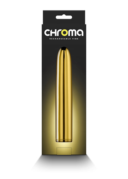 Chroma - Gold - Gold 17 cm USB Rechargeable Vibrator