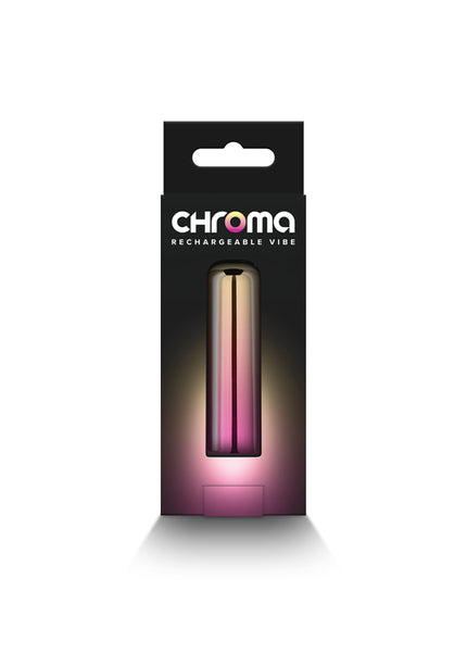 Chroma Sunrise - Small - Metallic Pink/Gold 6.8 cm USB Rechargeable Bullet