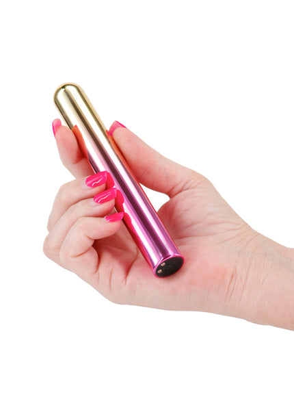 Chroma Sunrise - Large - Metallic Pink/Gold 13.8 cm USB Rechargeable Vibrator