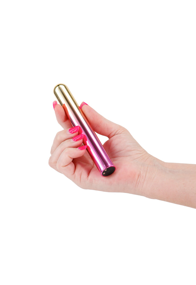 Chroma Sunrise - Large - Metallic Pink/Gold 13.8 cm USB Rechargeable Vibrator