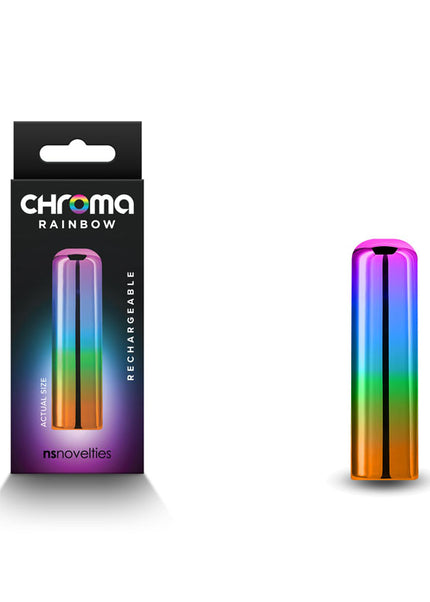 Chroma Rainbow - Small - Metallic Rainbow 6.8 cm USB Rechargeable Bullet