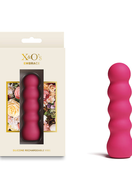 X & O's Embrace - Rose 9.9 cm USB Rechargeable Bullet