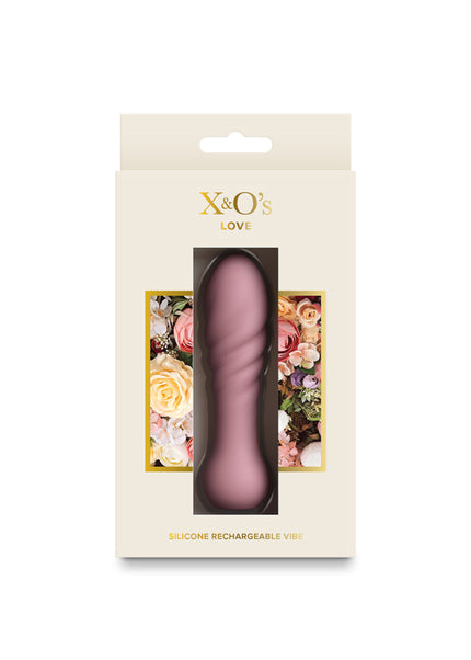 X & O's Love - Dusty Rose 10.7 cm USB Rechargeable Bullet
