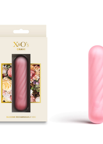 X & O's Crave - Light Pink - Light Pink 10.5 cm USB Rechargeable Bullet