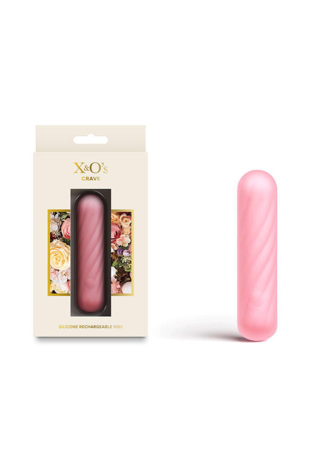X & O's Crave - Light Pink - Light Pink 10.5 cm USB Rechargeable Bullet