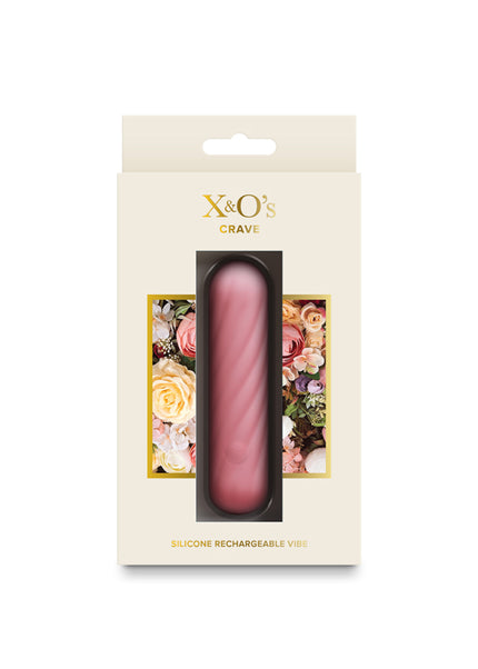 X & O's Crave - Light Pink - Light Pink 10.5 cm USB Rechargeable Bullet