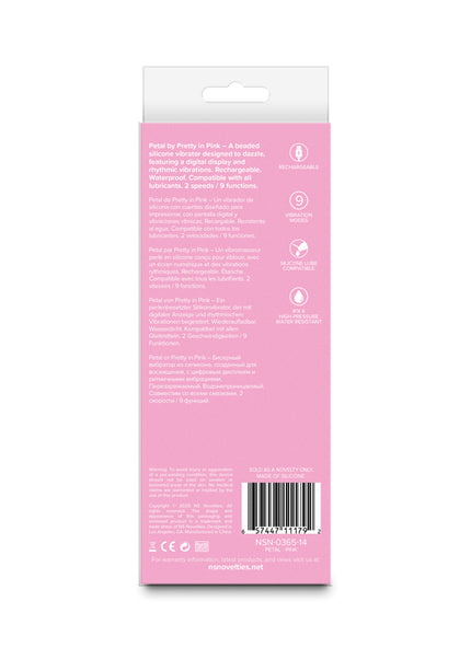 Pretty in Pink Petal - Pink - Pink 15.5 cm USB Rechargeable Vibrator