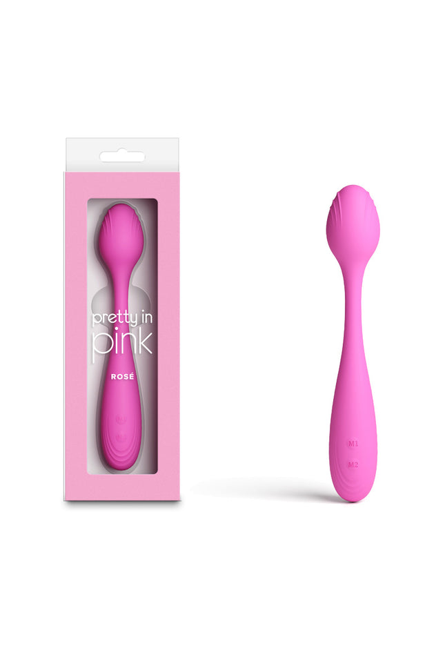 Pretty in Pink Rose - Pink - Pink 19.4 cm USB Rechargeable Vibrator