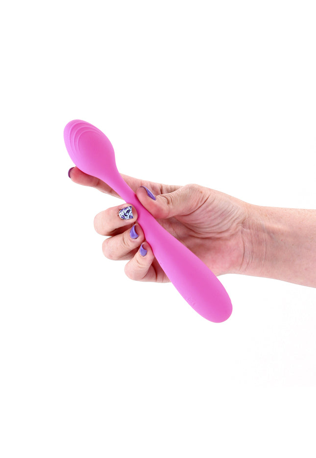 Pretty in Pink Rose - Pink - Pink 19.4 cm USB Rechargeable Vibrator