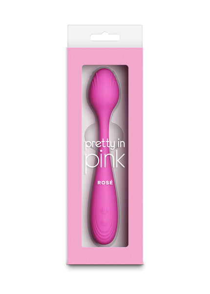 Pretty in Pink Rose - Pink - Pink 19.4 cm USB Rechargeable Vibrator