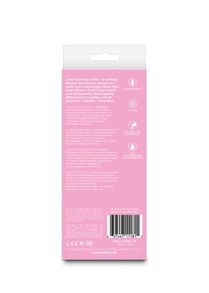 Pretty in Pink Crush - Pink - Pink 14.3 cm USB Rechargeable Vibrator