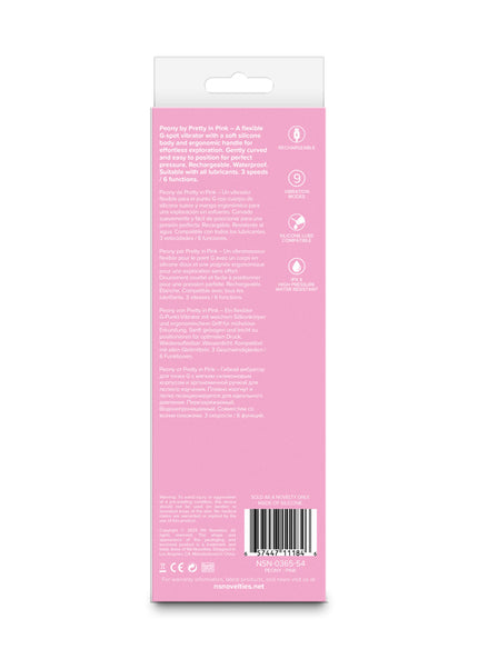 Pretty in Pink Peony - Pink - Pink 19.8 cm USB Rechargeable Vibrator