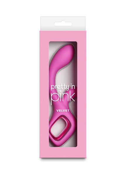 Pretty in Pink Velvet - Pink - Pink 18.7 cm USB Rechargeable Rabbit Vibrator