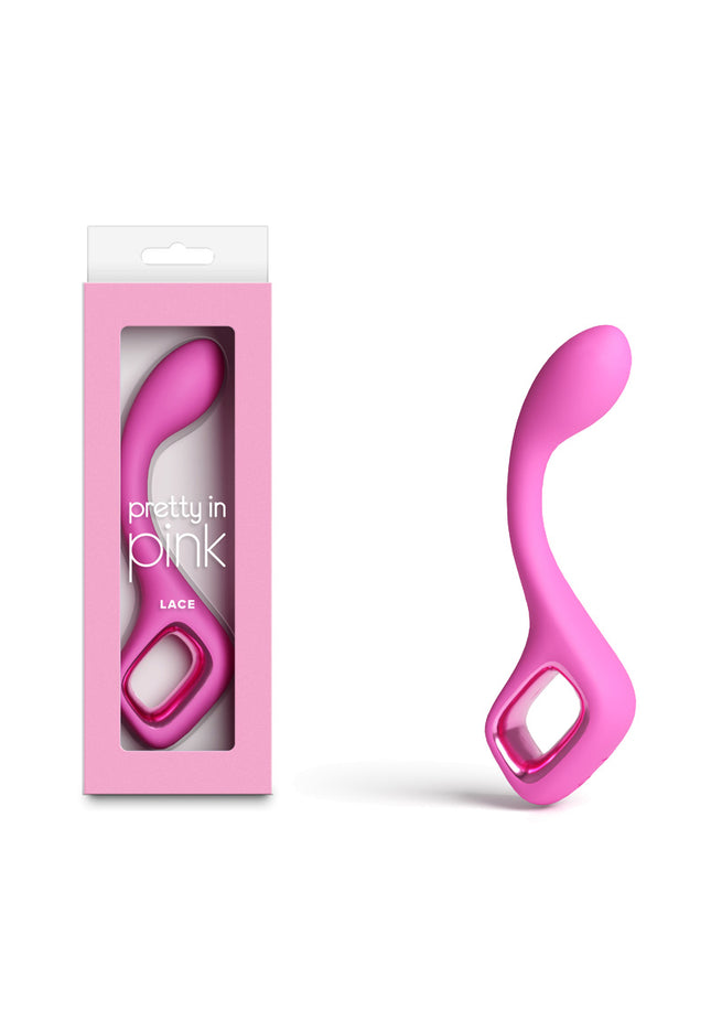 Pretty in Pink Lace - Pink - Pink 18.7 cm USB Rechargeable Vibrator