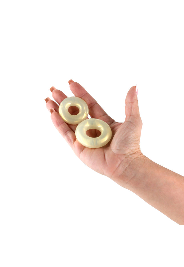 Fantasia - Double Stack - Amber - Amber Cock Rings - Set of 2 Sizes