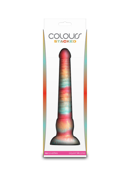 Colours Stacked - 9'' Dildo - Red/Gold - Red/Gold 23 cm Fantasy Dildo