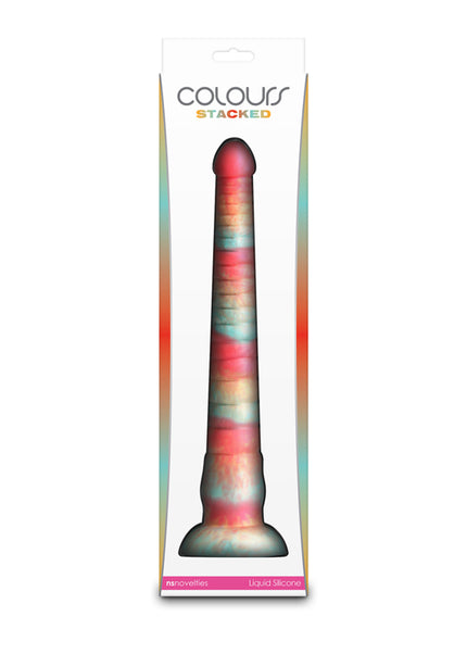 Colours Stacked - 12'' Dildo - Red/Gold - Red/Gold 30.6 cm Fantasy Dildo