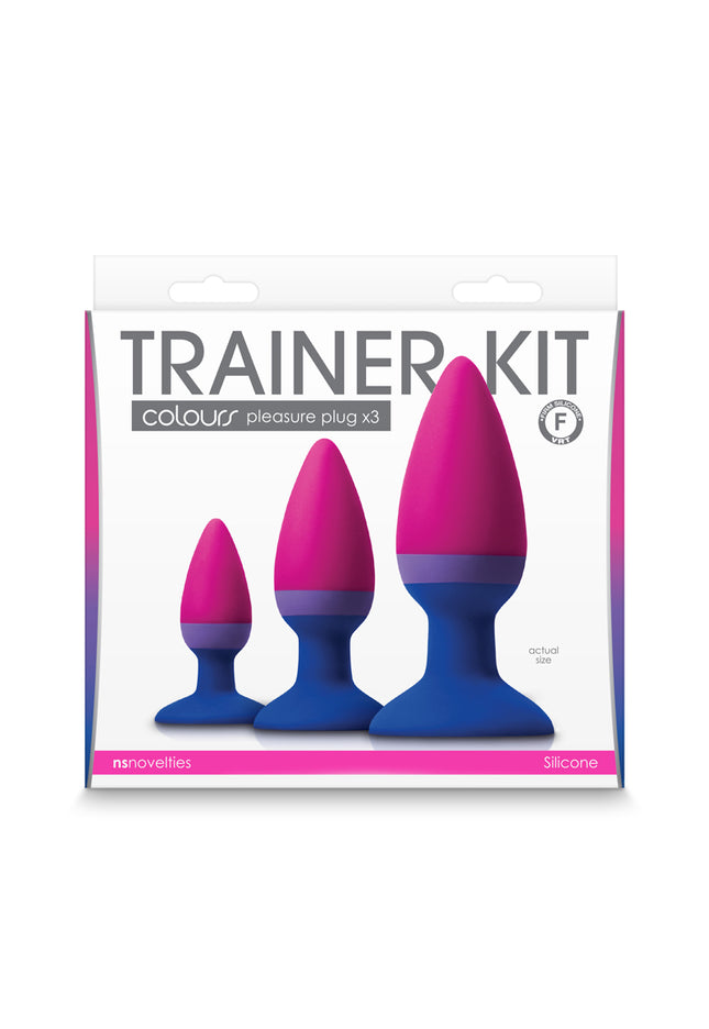 Colours Trainer Kit - Multicolour - Coloured Butt Plugs - Set of 3 Sizes
