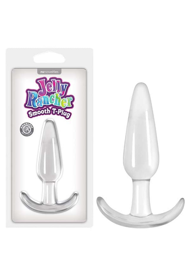 Jelly Rancher Smooth T-Plug - Clear 11 cm (4.3'') Butt Plug