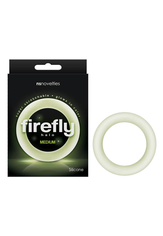 Firefly Halo - Glow In Dark Clear Medium 55 mm Cock Ring