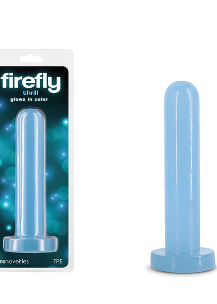 Firefly - Thrill - Blue - Small - Glow in Dark Blue 15.5 cm Small Dildo