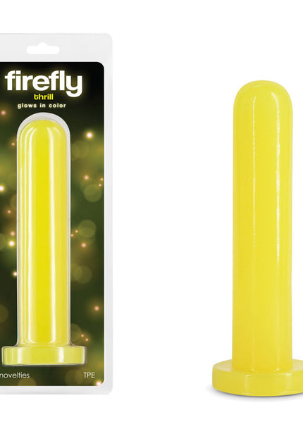 Firefly - Thrill - Yellow - Large - Glow in Dark Yellow 19.3 cm Large Dildo