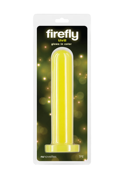 Firefly - Thrill - Yellow - Large - Glow in Dark Yellow 19.3 cm Large Dildo