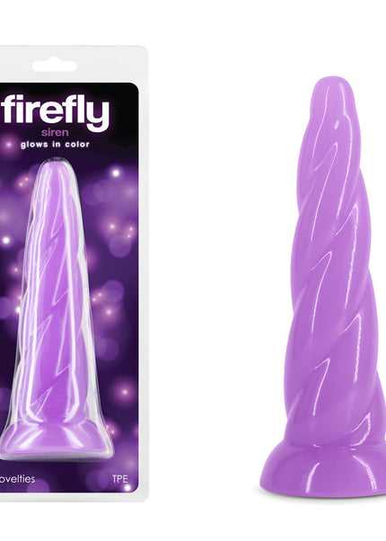 Firefly - Siren - Purple - Glow in Dark Purple 19 cm Dildo