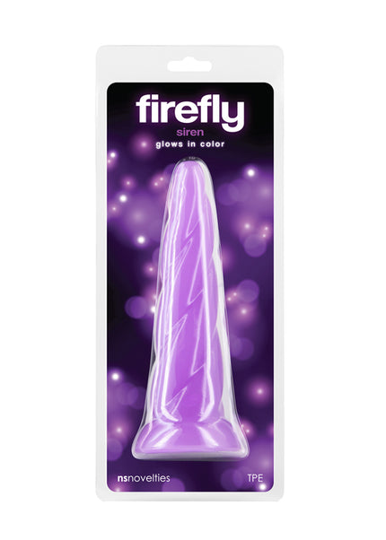 Firefly - Siren - Purple - Glow in Dark Purple 19 cm Dildo
