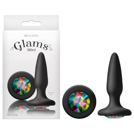 Glams Mini Silicone Butt Plug – Black | 8.4 cm