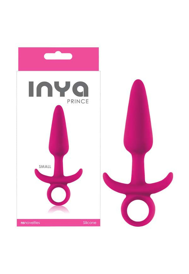 INYA Prince - Pink 11.5 cm (4.5'') Small Butt Plug with Ring Pull