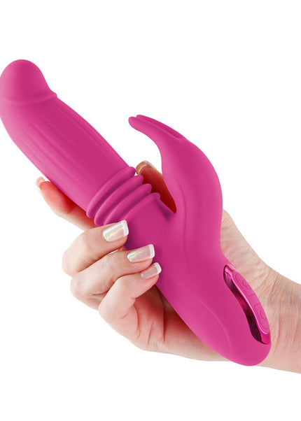 INYA Passion - Pink - Pink 22.2 cm USB Rechargeable Thrusting Rabbit Vibrator