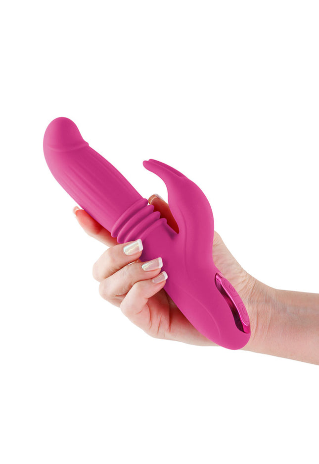INYA Passion - Pink - Pink 22.2 cm USB Rechargeable Thrusting Rabbit Vibrator