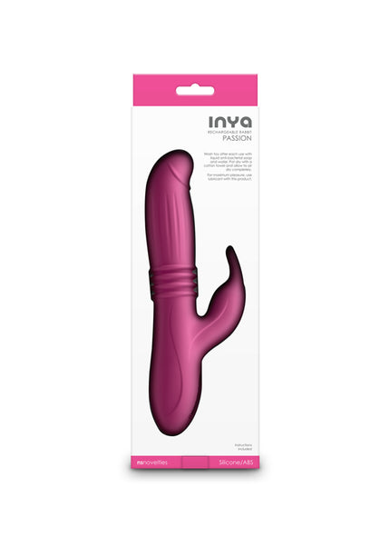 INYA Passion - Pink - Pink 22.2 cm USB Rechargeable Thrusting Rabbit Vibrator