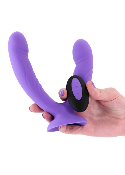 INYA Duet - Purple - Purple USB Rechargeable Vibrating Double Dildo with Wireless Remote